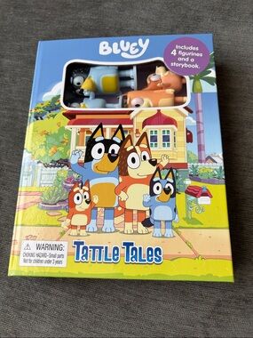 Tattle Tales Storybook Set with 4 Figurines - Blue, Orange, Yellow